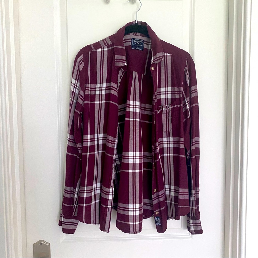 Abercrombie and Fitch Maroon Blouse